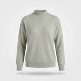 Gebreide Coltrui Dames - Elegante Warme Wintertrui - Sophie in Lichtgroen - Finn Jules