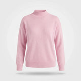 Gebreide Coltrui Dames - Elegante Warme Wintertrui - Sophie in Lichtroze - Finn Jules