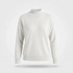 Gebreide Coltrui Dames - Elegante Warme Wintertrui - Sophie in Wit - Finn Jules