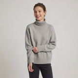 Grofgebreide Coltrui met Verlaagde Schouders — Maaike in Beige - Finn Jules