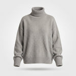 Grofgebreide Coltrui met Verlaagde Schouders — Maaike in Beige - Finn Jules