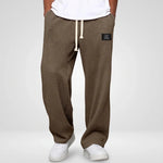 Joggingbroek Heren - Wijde Wafel Sweatpants — Sven in Donkerbruin - Finn Jules