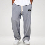 Joggingbroek Heren - Wijde Wafel Sweatpants — Sven in Grijs - Finn Jules