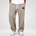 Joggingbroek Heren - Wijde Wafel Sweatpants — Sven in Khaki - Finn Jules