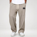 Joggingbroek Heren - Wijde Wafel Sweatpants — Sven in Khaki - Finn Jules