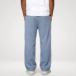 Joggingbroek Heren - Wijde Wafel Sweatpants — Sven in Lichtblauw - Finn Jules