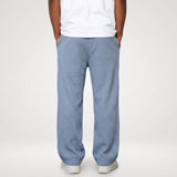 Joggingbroek Heren - Wijde Wafel Sweatpants — Sven in Lichtblauw - Finn Jules