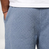 Joggingbroek Heren - Wijde Wafel Sweatpants — Sven in Lichtblauw - Finn Jules