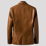 Leren Blazer Heren - Luxe Leren Jasje — Levi in Bruin - Finn Jules