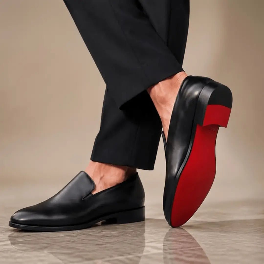Leren Schoenen Heren - Elegante Loafers — Arthur in Zwart - Finn Jules