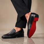 Leren Schoenen Heren - Elegante Loafers — Arthur in Zwart - Finn Jules