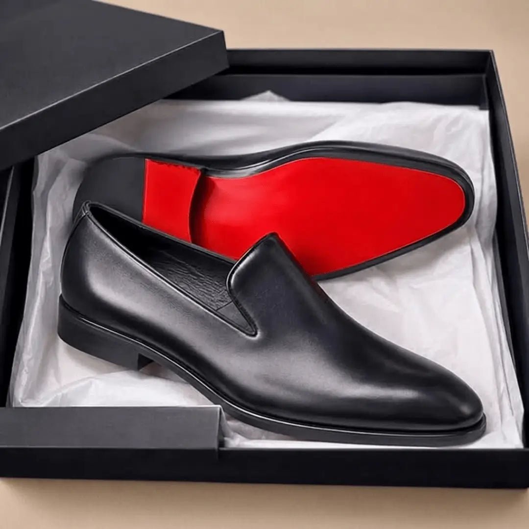 Leren Schoenen Heren - Elegante Loafers — Arthur in Zwart - Finn Jules