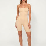 Naadloze Strapless Shapewear Bodysuit — Luna in Beige - Finn Jules