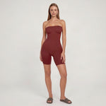 Naadloze Strapless Shapewear Bodysuit — Luna in Bordeauxrood - Finn Jules