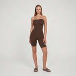 Naadloze Strapless Shapewear Bodysuit — Luna in Bruin - Finn Jules