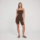 Naadloze Strapless Shapewear Bodysuit — Luna in Bruin - Finn Jules