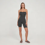 Naadloze Strapless Shapewear Bodysuit — Luna in Zwart - Finn Jules