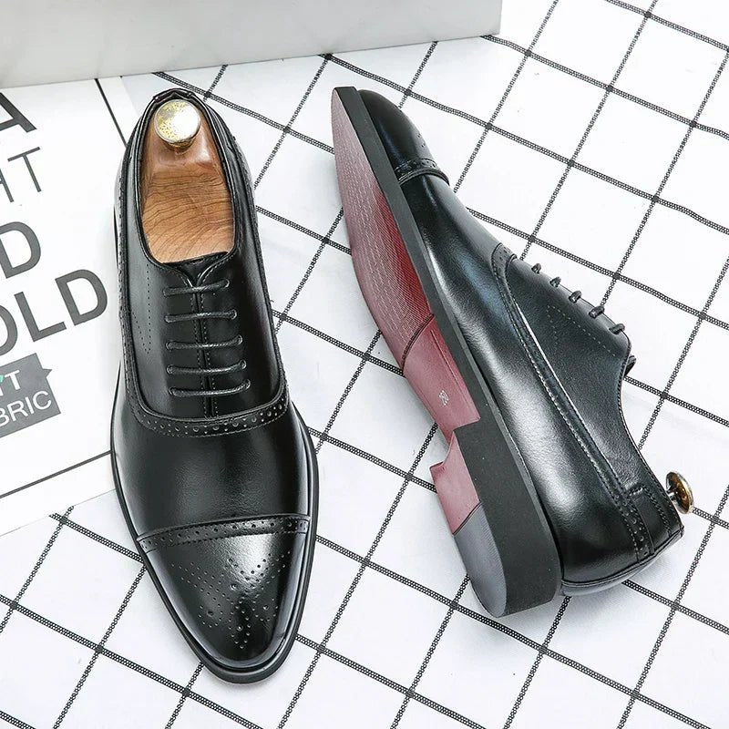 Oxford Brogue in Zwart - Finn Jules