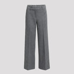 Pantalon Dames - Grijs Wijde Pijpen Nette Broek — Lisa in Grijs - Finn Jules