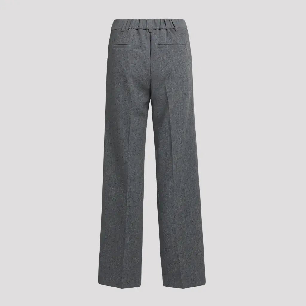 Pantalon Dames - Grijs Wijde Pijpen Nette Broek — Lisa in Grijs - Finn Jules