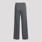 Pantalon Dames - Grijs Wijde Pijpen Nette Broek — Lisa in Grijs - Finn Jules