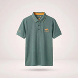 Van Elst Mode® | Comfortabele heren polo (TIJDELIJK 1+1 GRATIS!) in Groen - Finn Jules