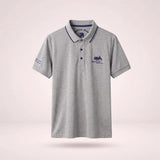 Van Elst Mode® | Comfortabele heren polo (TIJDELIJK 1+1 GRATIS!) in Grijs - Finn Jules
