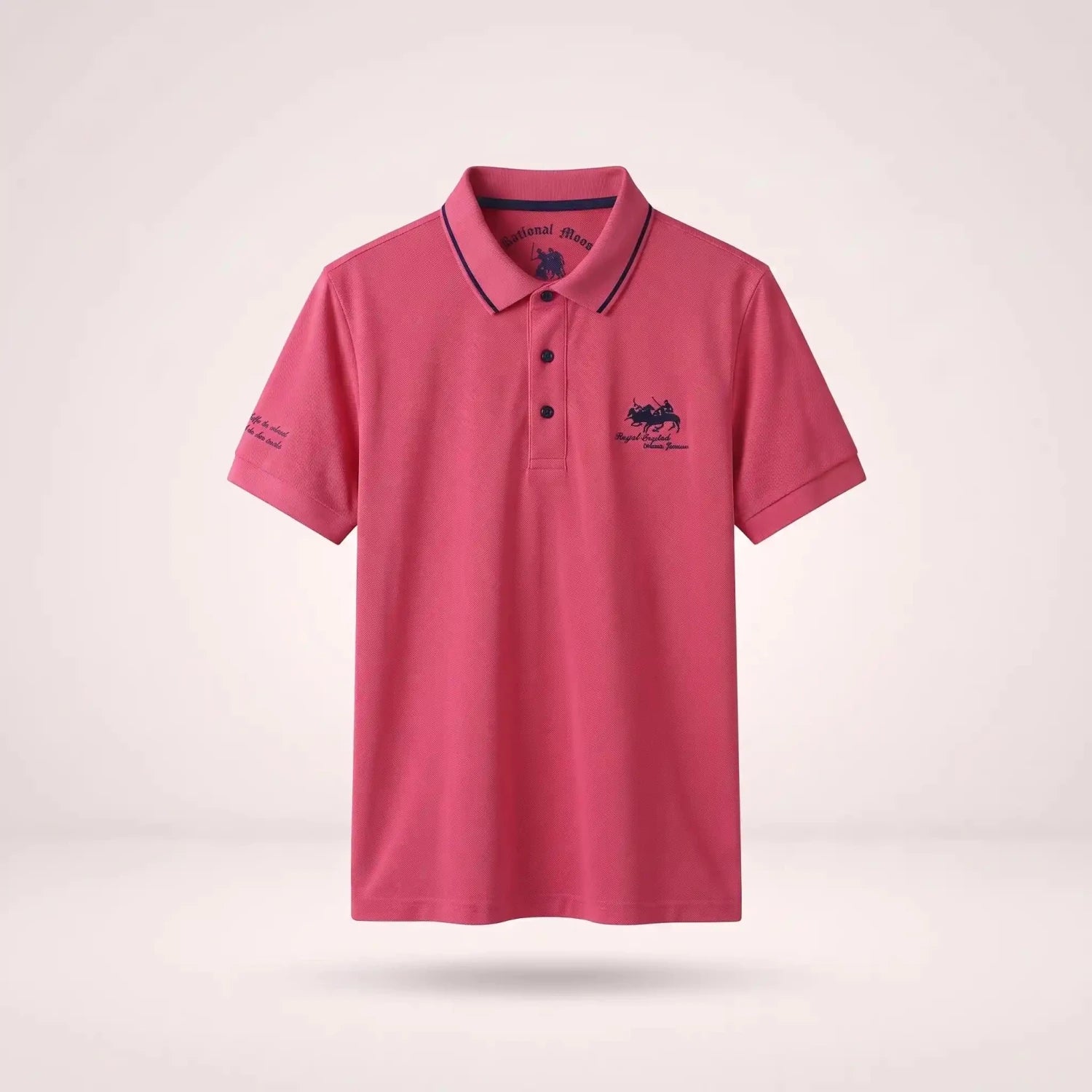 Van Elst Mode® | Comfortabele heren polo (TIJDELIJK 1+1 GRATIS!) in Rood - Finn Jules
