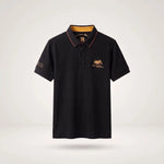 Van Elst Mode® | Comfortabele heren polo (TIJDELIJK 1+1 GRATIS!) in Zwart - Finn Jules