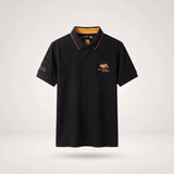 Van Elst Mode® | Comfortabele heren polo (TIJDELIJK 1+1 GRATIS!) in Zwart - Finn Jules