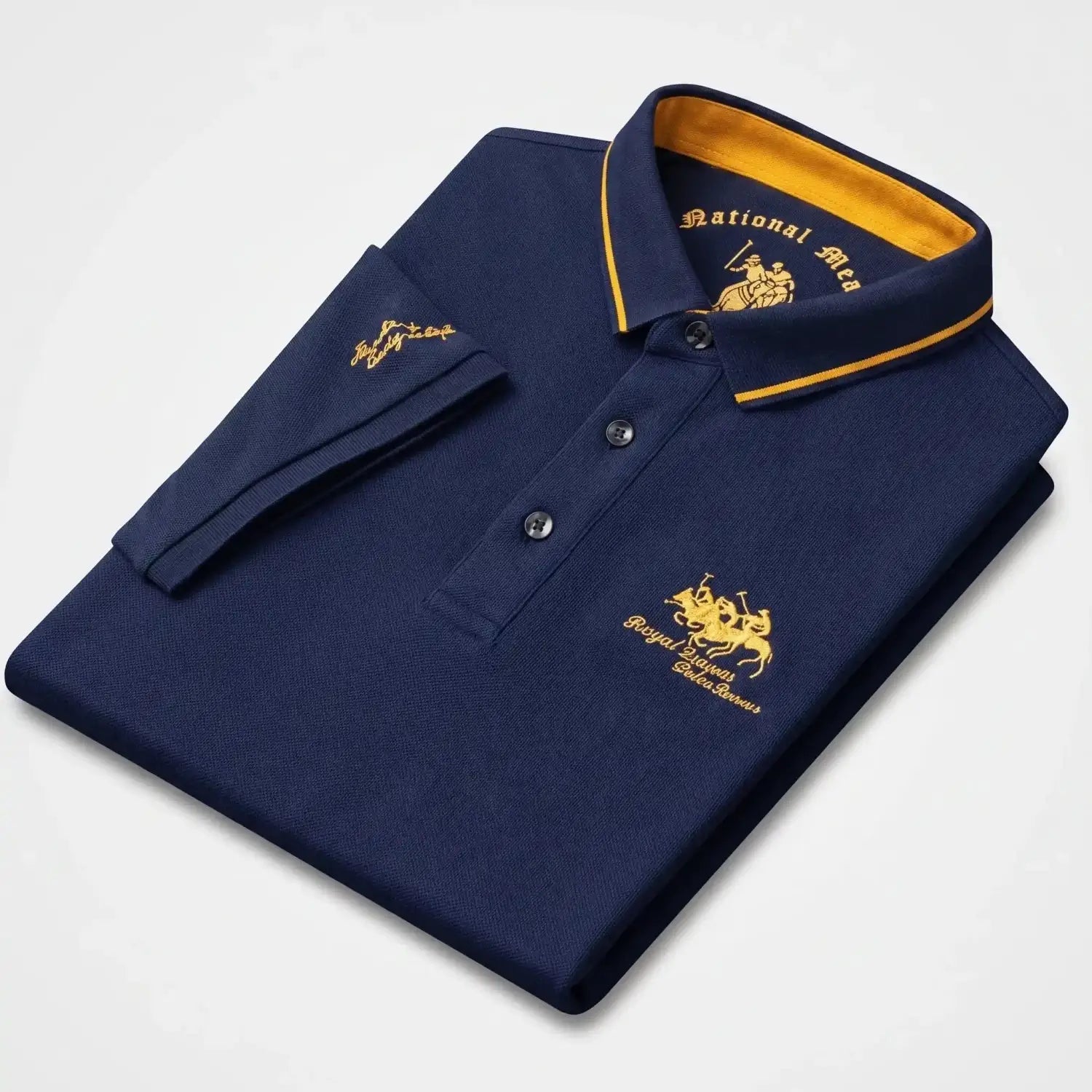 Poloshirt Heren - Klassiek Sportief Polo Shirt — Milan in Blauw - Finn Jules