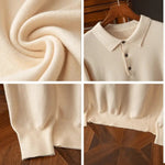 Polotrui Heren - Zachte Gebreide Polo — Adriaan in Beige - Finn Jules