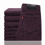 Ribbroek Heren Corduroy Straight Fit — Milan in Wijnrood - Finn Jules