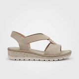 Sandalen Dames - Comfort Zomer Instap — Anouk in Beige - Finn Jules