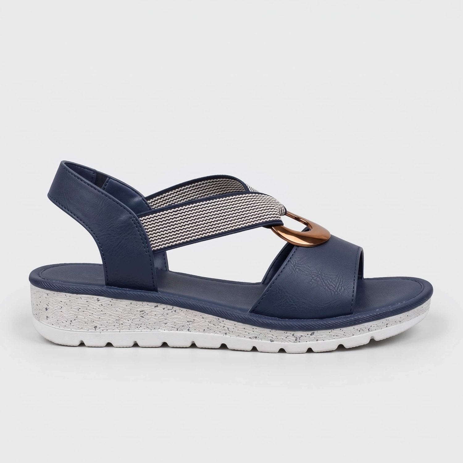 Sandalen Dames - Comfort Zomer Instap — Anouk in Blauw - Finn Jules