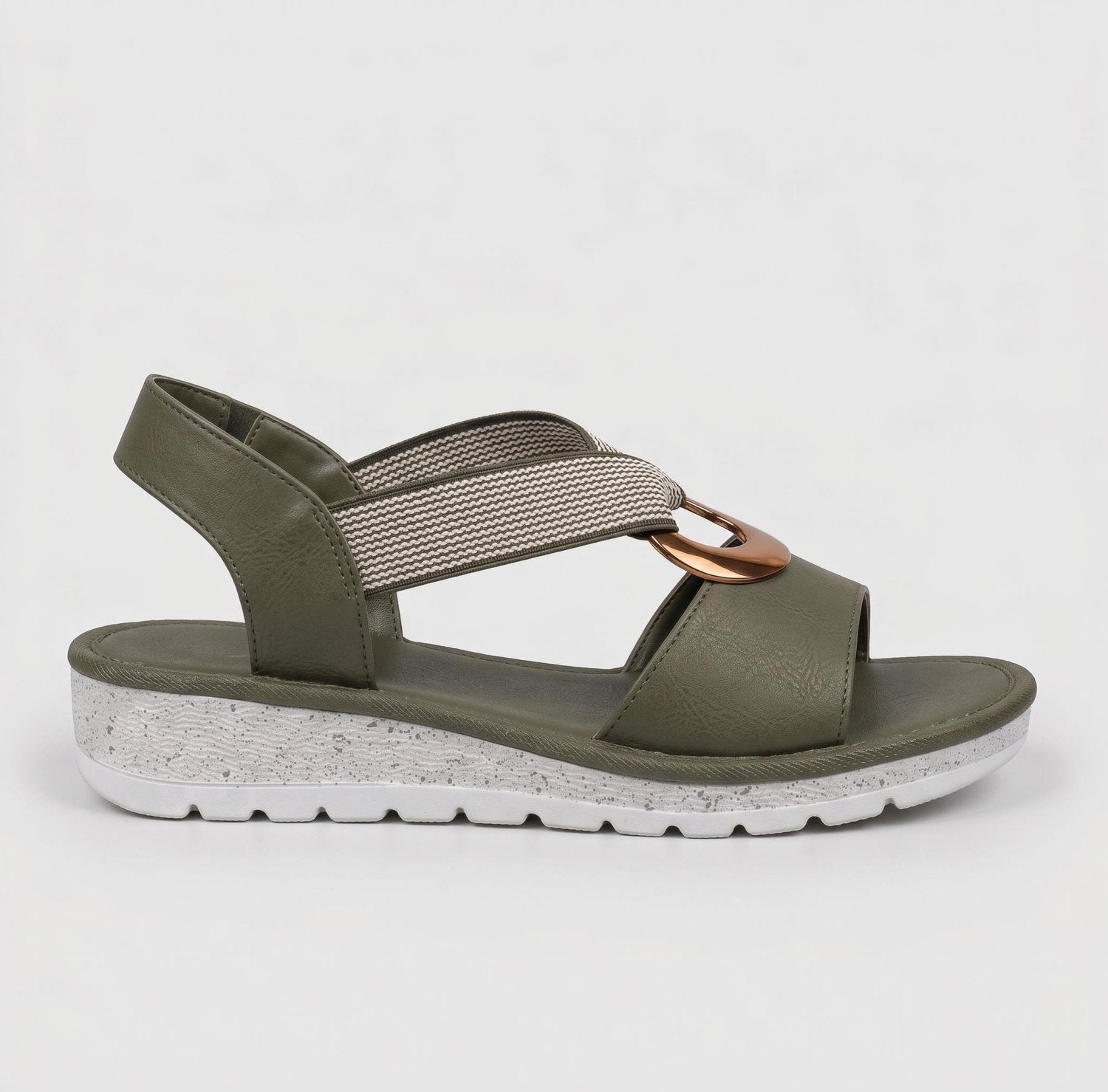 Sandalen Dames - Comfort Zomer Instap — Anouk in Groen - Finn Jules