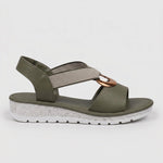 Sandalen Dames - Comfort Zomer Instap — Anouk in Groen - Finn Jules