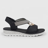 Sandalen Dames - Comfort Zomer Instap — Anouk in Zwart - Finn Jules