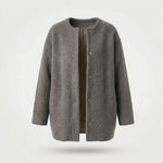 Teddy Jas Dames - Warme Zachte Winterjas — Noor in Grijs - Finn Jules