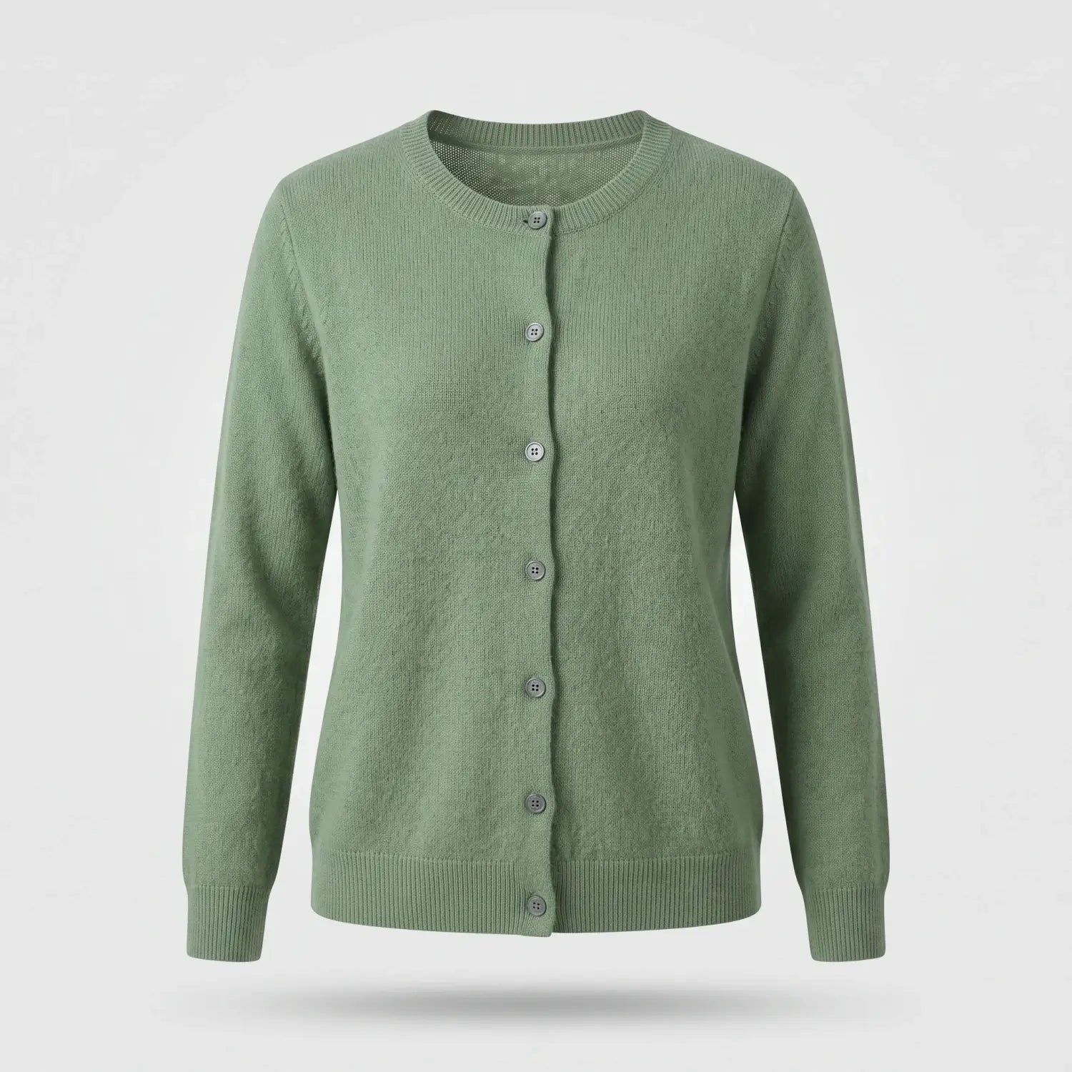 Vest Dames Zacht Gebreid Klassiek — Femke in Groen - Finn Jules
