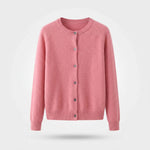 Vest Dames Zacht Gebreid Klassiek — Femke in Roze - Finn Jules