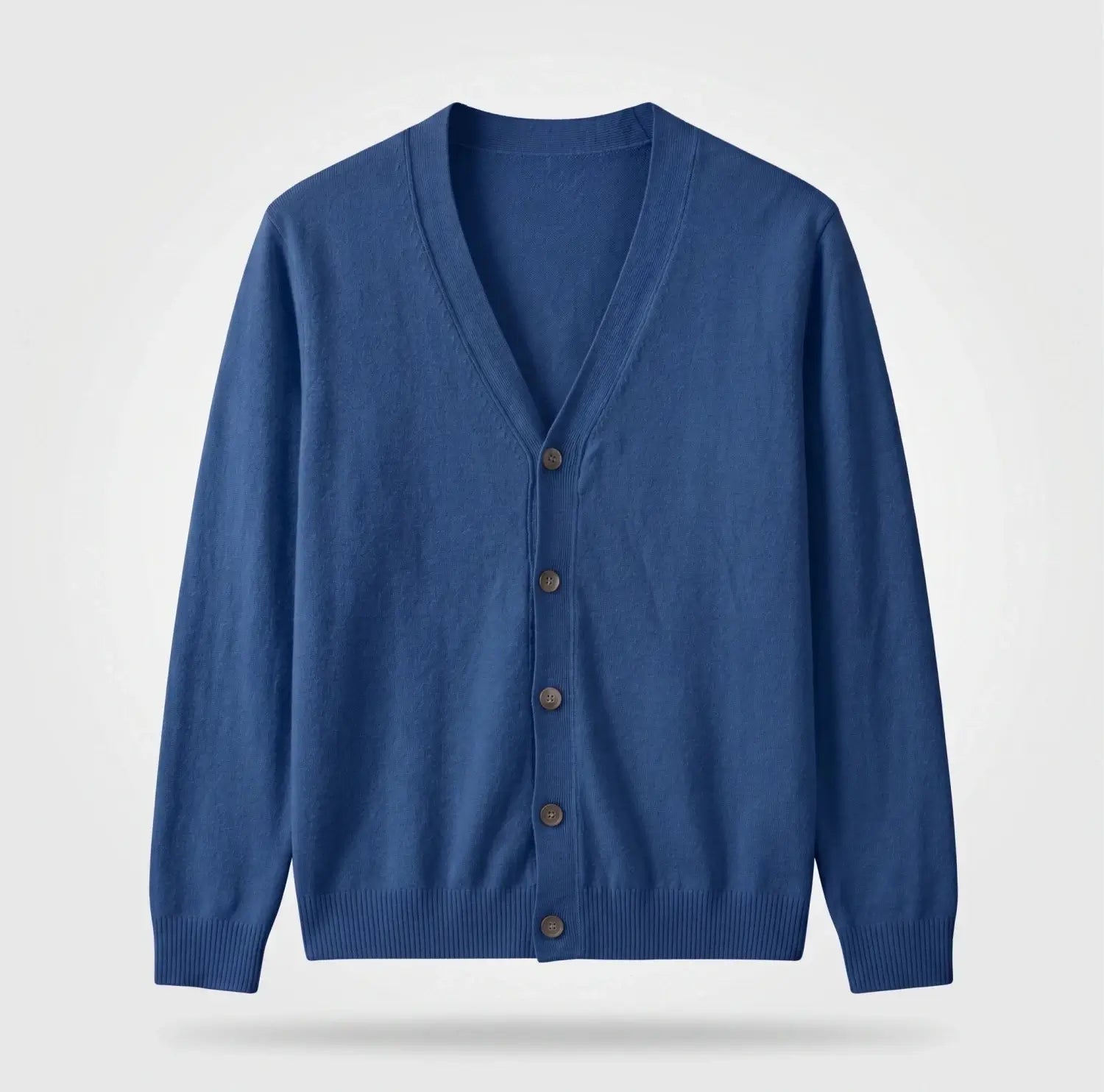 Vest Heren - Klassiek Gebreid Cardigan — Abraham in Marineblauw - Finn Jules
