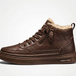 Veterboots Heren - Warm Gevoerd Rits — Bram in Bruin - Finn Jules