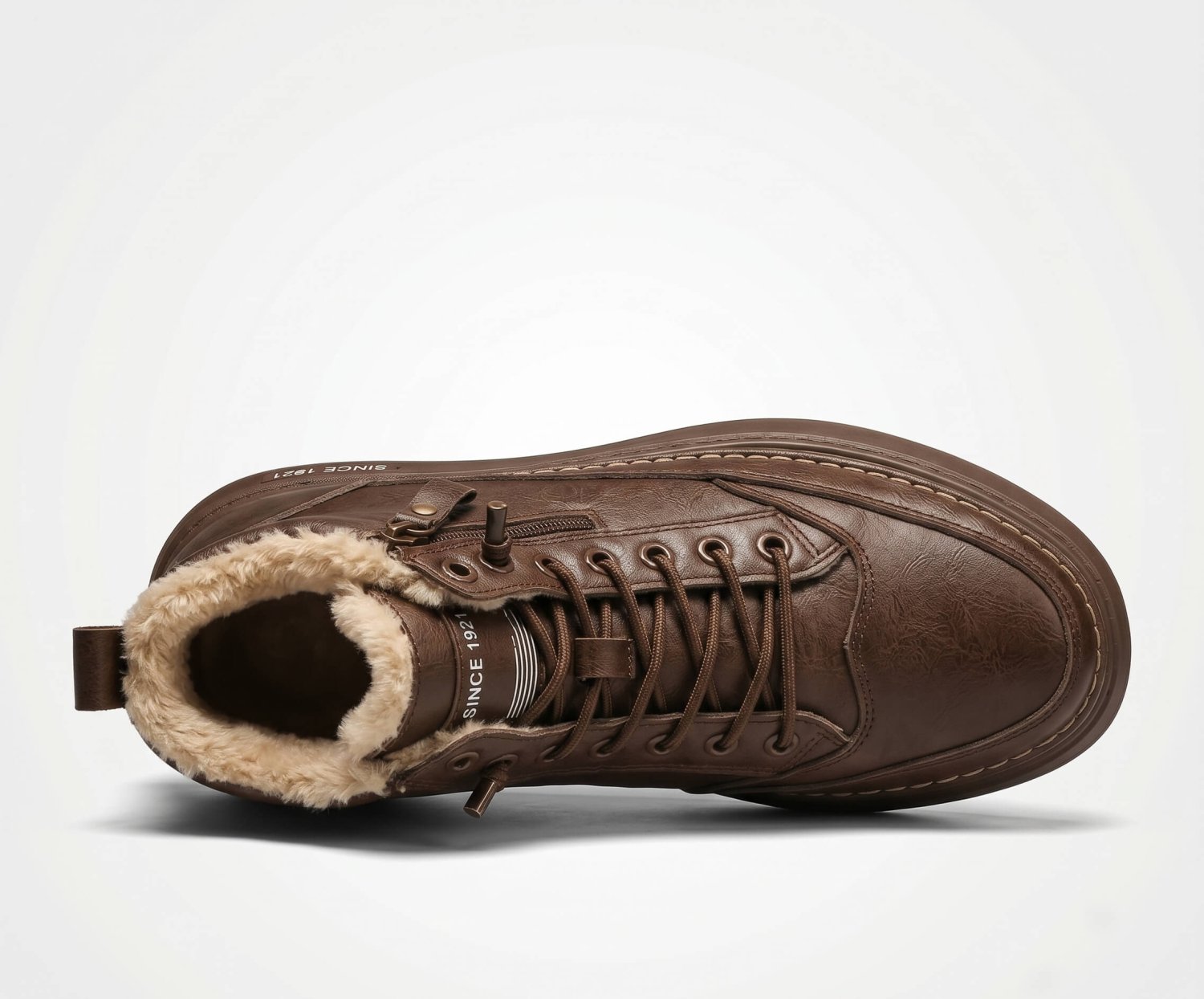 Veterboots Heren - Warm Gevoerd Rits — Bram in Bruin - Finn Jules