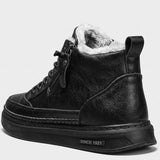 Veterboots Heren - Warm Gevoerd Rits — Bram in Zwart - Finn Jules