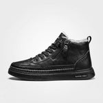Veterboots Heren - Warm Gevoerd Rits — Bram in Zwart - Finn Jules