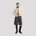 Lange bermudashort in Grijs - Finn Jules