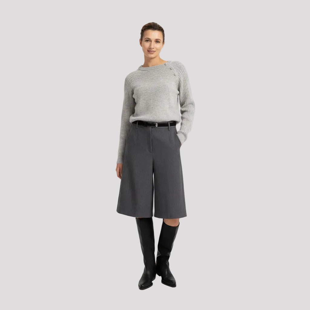Lange bermudashort in Grijs - Finn Jules