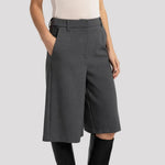 Lange bermudashort in Grijs - Finn Jules
