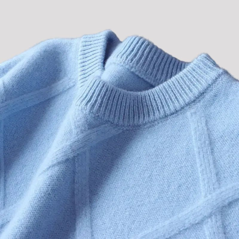 Verona Cashmere Sweater in Hemelsblauw - Finn Jules